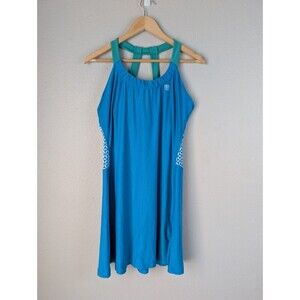 Women’s Wilson Tennis Built in Bra Blue White Guts & Glamour Dress XL Preppy 164